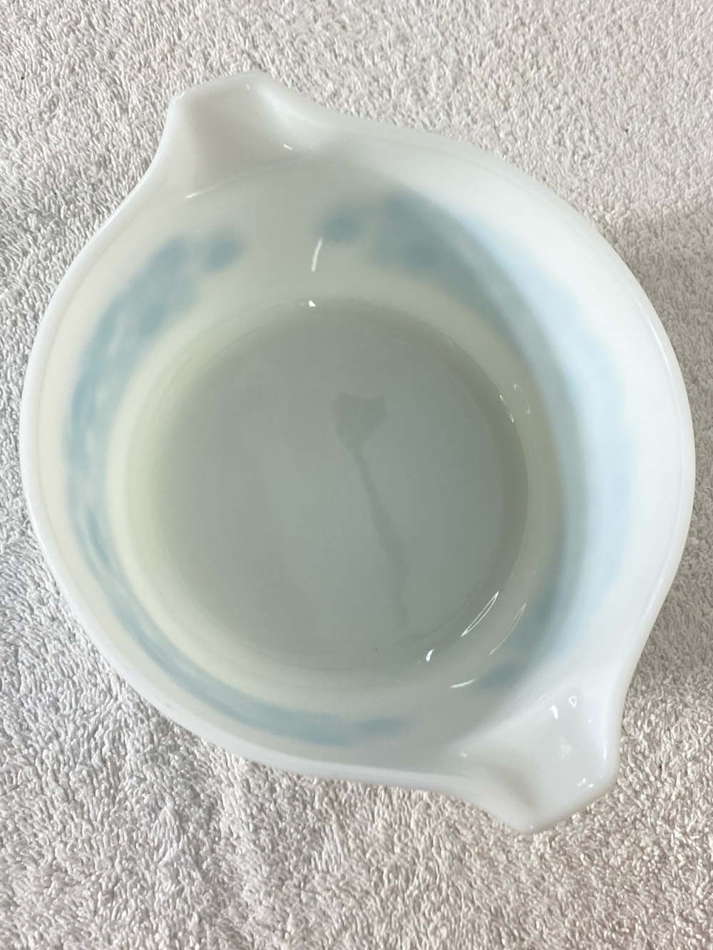 Vintage PYREX Horizon Blue Casserole Dish W Lid 1 Quart #473 Retro Cookware - Picture 13 of 16